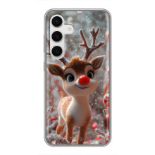 Яскравий чохол для Samsung Galaxy S24 з Зимові Оленята