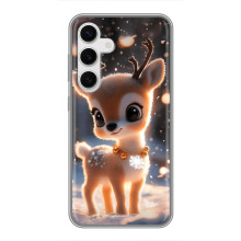 Яскравий чохол для Samsung Galaxy S24 з Зимові Оленята – Оленятко