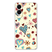 Чехлы для любимой на Самсунг Галакси С25 Эдж (VPrint) (Сердечки)