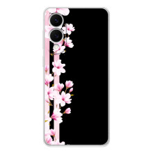 Чехол для Самсунг Галакси С25 Эдж - с принтом (Дизайнерские) (AlphaPrint) (Цветочки)