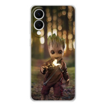 Чехол МАРВЕЛ для Самсунг Галакси С25 Эдж (AlphaPrint) (I am Groot)