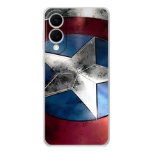 Чехол МАРВЕЛ для Самсунг Галакси С25 Эдж (AlphaPrint) (Щит Капитана Америки)