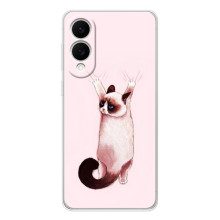 Чехол на Самсунг Галакси С25 Эдж с Котами (VPrint) (Котик падает)