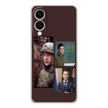 Чехол для Samsung Galaxy S25 Edge (AlphaPrint - с принтом Зеленского) – Президент