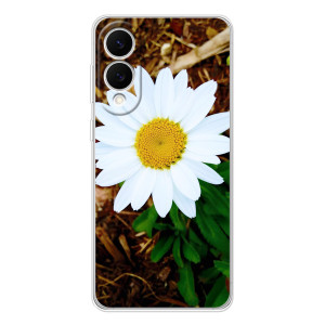 Чехол с ромашками на Samsung Galaxy S25 Edge – Белая ромашка