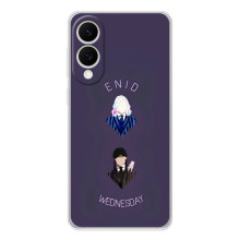 Чехлы Венсдей на Samsung Galaxy S25 Edge Уэнсдей (AlphaPrint) (Уэнздей и подруга)