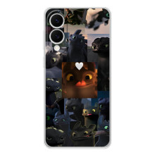 Чехол как приручить дракона на Samsung Galaxy S25 Edge (Дракон коллаж)