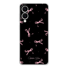 Чехол с бантиками на Самсунг Галакси С25 Эдж – Банты на черном