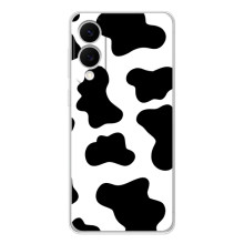 Чехол с принтом коровы на Самсунг Галакси С25 Эдж – Черный принт