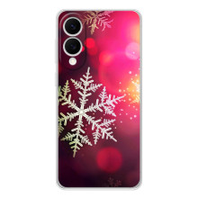 Новогодние Чехлы для Самсунг Галакси С25 Эдж (VPrint) (Снежинка)
