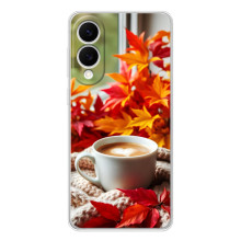 Чехол с уникальным дизайном «Осень с кофе» для Samsung Galaxy S25 Edge