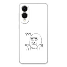 Прикольные Чехлы с принтом "интернет мэмы" для Samsung Galaxy S25 Edge (Стикер удивления)