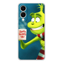 Рождественские Чехлы для Samsung Galaxy S25 Edge (VPrint) (Зеленый Гринч)