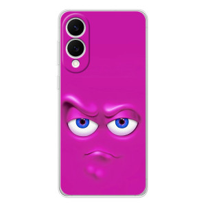 Силиконовые Чехлы (смешные стикеры) для Samsung Galaxy S25 Edge – Хитрая мордочка