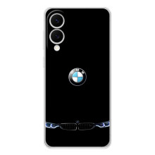 Силиконовый бампер с картинкой машины на Samsung Galaxy S25 Edge (Черный BMW)