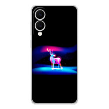 Силиконовый бампер с картинкой животных для Samsung Galaxy S25 Edge – Яркий олень
