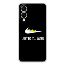 Силиконовый Чехол на Samsung Galaxy S25 Edge с картинкой Nike (Later)