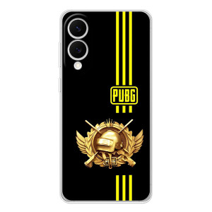Чехол (TPU) с картинкой "Лого Пабг" на Сamsung Гэлэкси С25 Эдж (Лого PUPG)