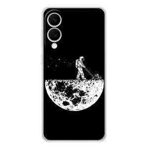 Силиконовый Чехол с принтом "Космонавты" на Samsung Galaxy S25 Edge – Космонавт