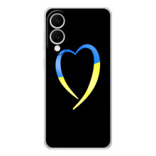 Силиконовый Чехол на Samsung Galaxy S25 Edge (Я-Украина) (Украинское сердце)