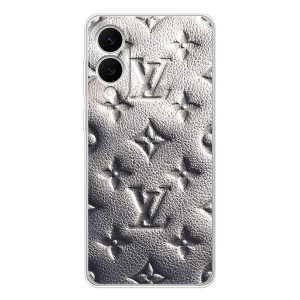 Текстурный Чехол Louis Vuitton для Сamsung Гэлэкси С25 Эдж – Бежевый ЛВ