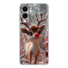 Яркий чехол для Samsung Galaxy S25 Edge с Зимними Оленятами