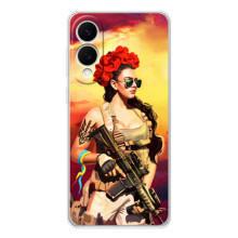 ЗСУ Чехлы (TPU) для Samsung Galaxy S25 Edge (Женщина солдат)