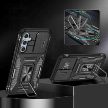 Ударостійкий чохол Camshield Army Ring для Samsung Galaxy S25 FE – Чорний