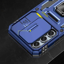 Ударостійкий чохол Camshield Army Ring для Samsung Galaxy S25 FE – Синій