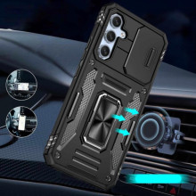 Ударостійкий чохол Camshield Army Ring для Samsung Galaxy S25 FE – Чорний