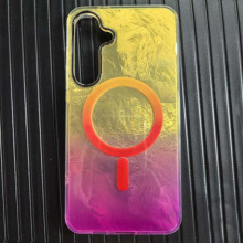 Чехол TPU Shiny Mountain (MagFit) для Samsung Galaxy S25 FE – Желтый