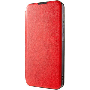 Шкіряний чохол-книжка Belora для Samsung Galaxy S25 FE – Червоний