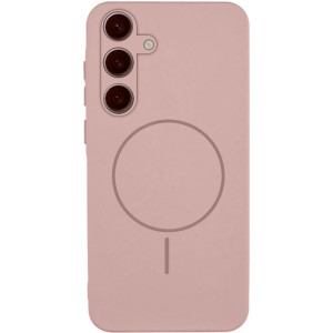 Чохол Silicone Cover Lakshmi Full Camera (AA) with Magnetic Fit для Samsung Galaxy S25 FE – Рожевий