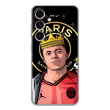 Чехол (TPU) с Футболистом на Samsung Galaxy S25 FE (Mbappe King)