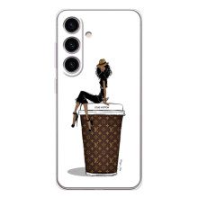 Чохли Луі Вітон для Samsung Galaxy S25 FE (AlphaPrint - LOUIS VUITTON) (кава LOUIS VUITTON)