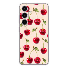 Чехлы с Фруктами для Samsung Galaxy S25 FE (VPrint) – Вишня