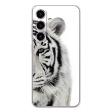 Чехлы с картинками животных Samsung Galaxy S25 FE (Белый Тигр)