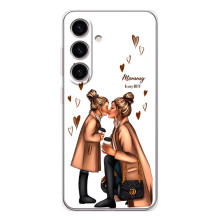 Чехол с печатью для Samsung Galaxy S25 FE - (Мама с ребенком) (AlphaPrint) (Дочка и мама)