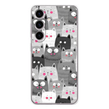 Чохли з Котиками для Samsung Galaxy S25 FE (VPrint) (Мальовані котики)