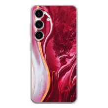 Чохол для Сэмсунг Гэлакси С25 ФЕ - з принтом (Дизайнерські) (AlphaPrint) (Мрамор червоний)