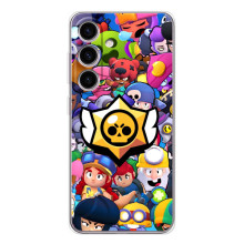 Чехол для Samsung Galaxy S25 FE Бравл Старс (VPrint) (Лого Brawl Stars)