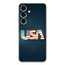 Чехол Флаг USA для Samsung Galaxy S25 FE