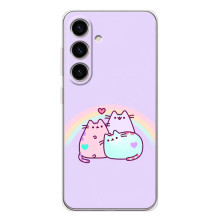 Чехол на Самсунг Гэлакси С25 ФЕ с Котами (VPrint) (Радужные котики)