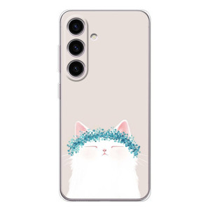 Чехол на тематику: Коты для Samsung Galaxy S25 FE – Белый котик