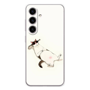 Чехол на тематику: Коты для Samsung Galaxy S25 FE – Отдых