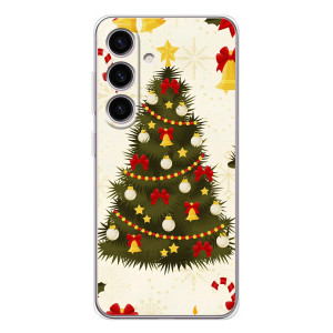 Чехол Новогодняя Елка на Samsung Galaxy S25 FE (Новогодний принт)