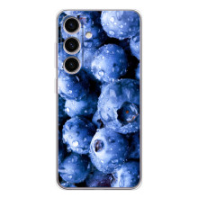 Чехол с изображением  вкусной еды для Samsung Galaxy S25 FE (Голубика)