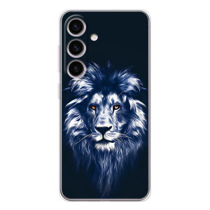 Чехол с картинкой на Samsung Galaxy S25 FE – Лев - синий