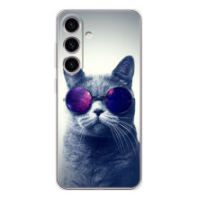 Чохол з принтом для Samsung Galaxy S25 FE (AlphaPrint) Модні коти (Стильний кіт)