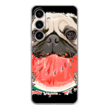 Чохол (ТПУ) Милі песики для Samsung Galaxy S25 FE (Смішний Мопс)